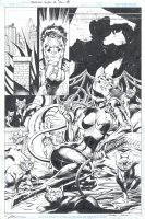 Catwoman Splash - Jim Lee Comic Art